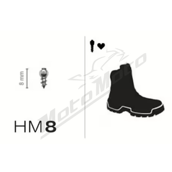 MaxiGrip Studs for shoes 8mm 24 pcs