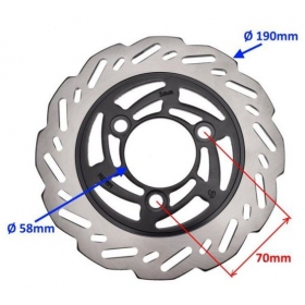 Front / Rear brake disc YAMAHA AEROX / BWS / SLIDER / PEUGEOT LOOXOR / CPI Ø 190x58