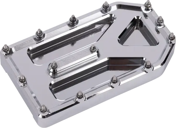 THRASHIN SUPPLY CO. Aggressor Brake Pedal Pad Chrome Harley Davidson FLDE / FLFBS 1340-1977cc 94-25