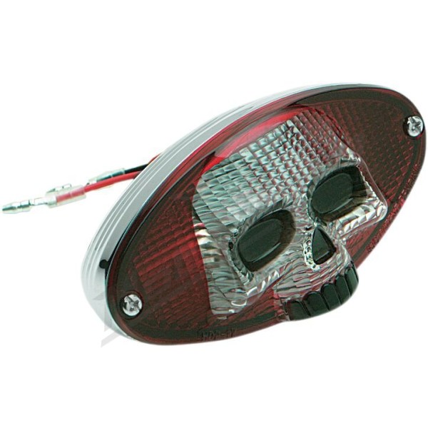 DRAG SPECIALTIES Universal Clear Skull Taillight