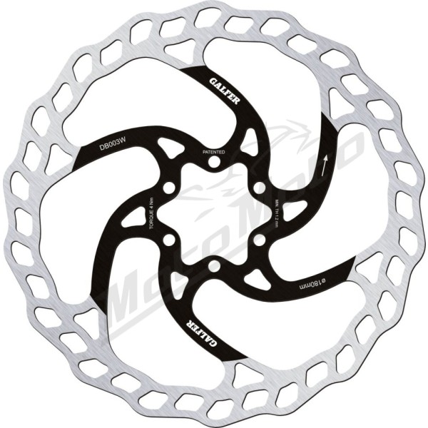 GALFER AVID JUICY 5, Fixed Disc Wave® ø180 x 1,8 mm