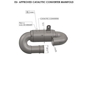 LEOVINCE Catalytic Converter TRIUMPH TIGER 660 22-26