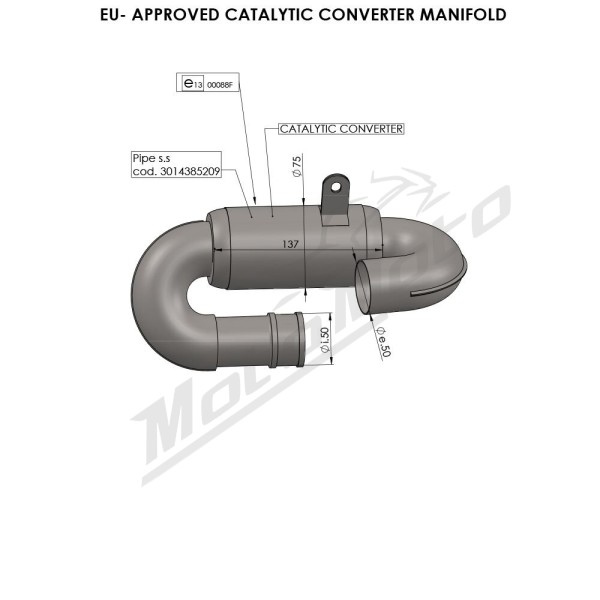 LEOVINCE Catalytic Converter TRIUMPH TIGER 660 22-26