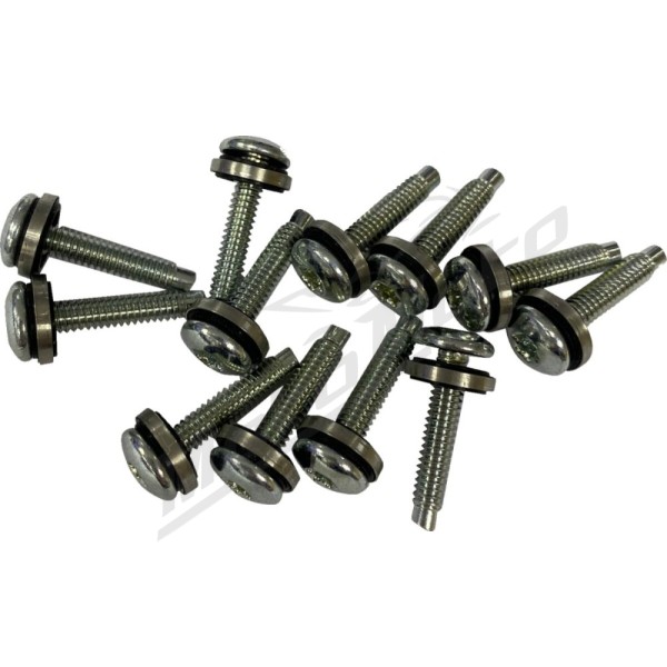 DRAG SPECIALTIES Screw Mount Kit 19 mm 12 pcs.