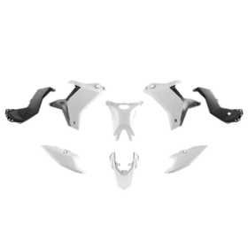 Racetech Plastic Set YAMAHA TENERE 700 25-26 White/Black