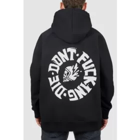 Džemperis PANDO MOTO MAX DON'T DIE juodas su gobtuvu unisex