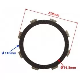 Friction discs set KINGWAY CHOPPER 250cc 6pcs