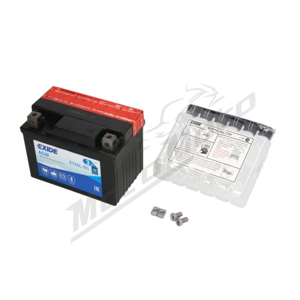 EXIDE YTX4L-BS Battery 12V 3Ah