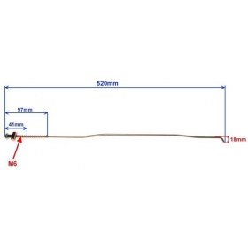 Rear brakes rod ROMET ZETKA 520mm