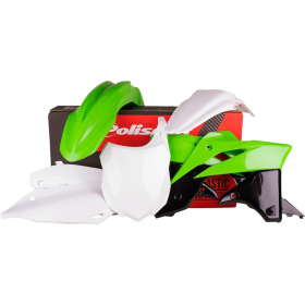 POLISPORT Complete Body Kit White/Black/Green Kawasaki KX 250F 13-16