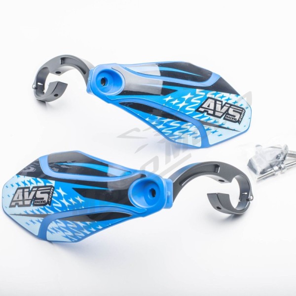 AVS RACING Handguards Kit with Aluminium supports Dark Blue