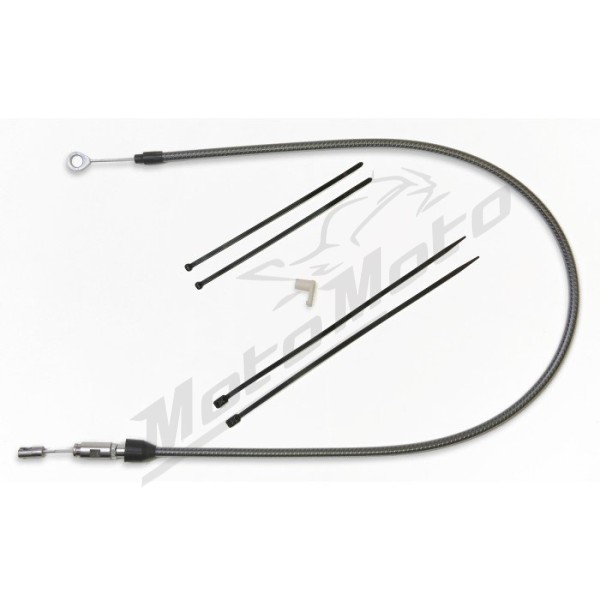 MAGNUM SHIELDING Karbon Fiber Quick Connect Upper Clutch Cable Harley Davidson FLHCS / FLHR / FLRT / FXBB / FXBBS 1750/1977 18-24 84cm  