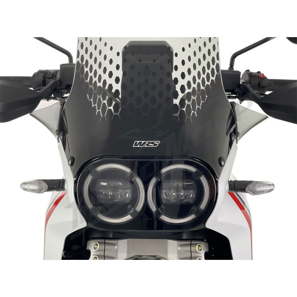 WRS DU026F Wind Deflectors Smoke Ducati Desert X 950 ABS 22-24
