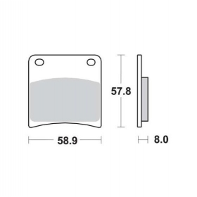 BRAKE PADS FERODO FDB569P / MCB591 STANDARD PLATINUM