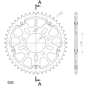 Supersprox Stealth Rear sprocket Gold 46T