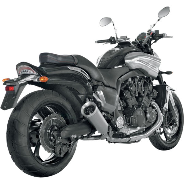 AKRAPOVIC Slip-On Line Muffler Titanium / Aluminum Yamaha VMX 1700 09-16