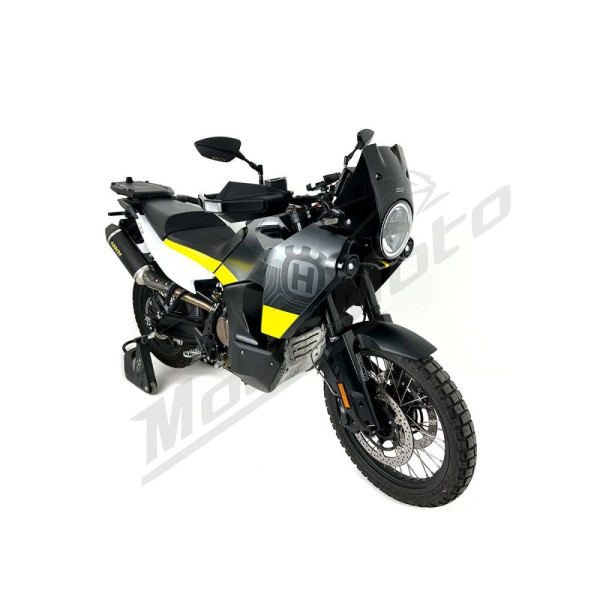 WRS ENDURO Priekinis stiklas Blizgi Juoda Husqvarna Norden 901 ABS 22-24