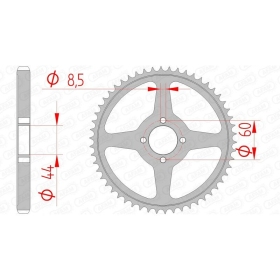 AFAM Steel Standard Rear Sprocket 428 49-54 teeth YAMAHA TT-R 125 00-01