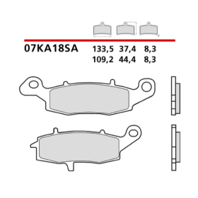 Brembo KH231 Brake Pads Kawasaki / Suzuki 500-1800cc 95-12