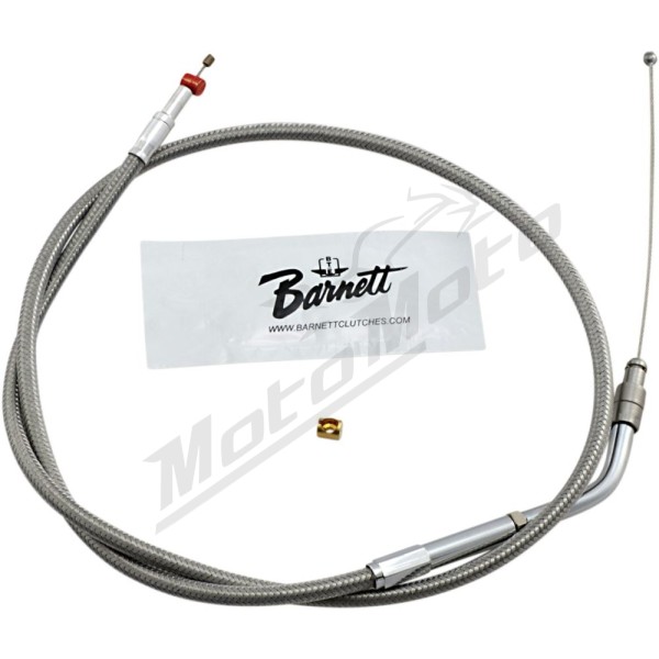 BARNETT Stainless Steel Throttle/Idle Cable Harley Davidson 883-1200cc 1996-2006