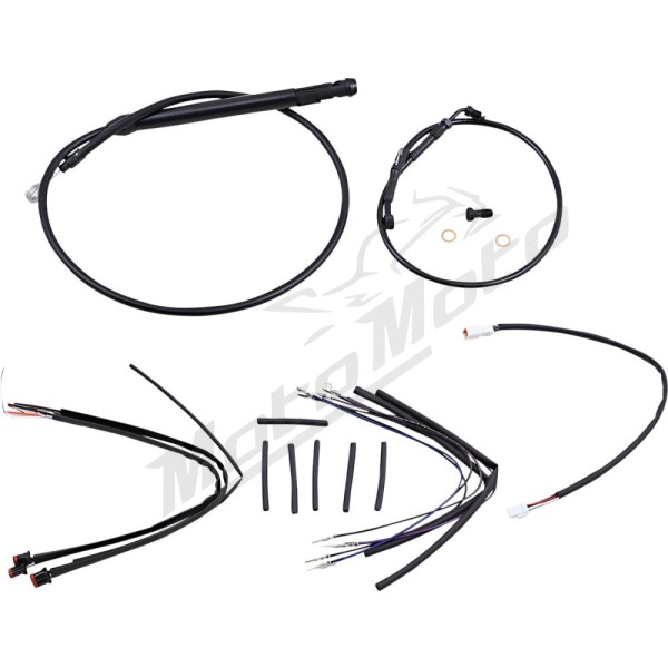 BURLY BRAND Ape Hangers vairams trosų / lynų / elektros laidų prailginimo kompl. Harley Davidson 1750-1923cc 2018-2026