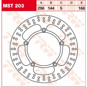 FRONT BRAKE DISC MST203 HONDA VT / SUZUKI VS 600-750cc 1986-2007 1PC