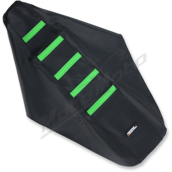 MOOSE OFFROAD Ribbed Seat Cover Kawasaki KX 250F 17-18 Black/Green