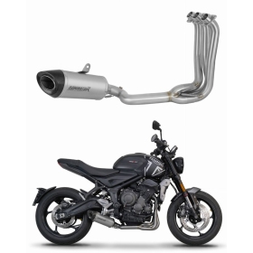 Triumph Trident 660 2021-2024 Dominator Full Exhaust System Collector Silencer Titanium HP8 + dB killer