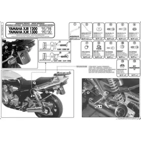 KAPPA Rear storage box bracket Yamaha XJR 1200-1300 95-02