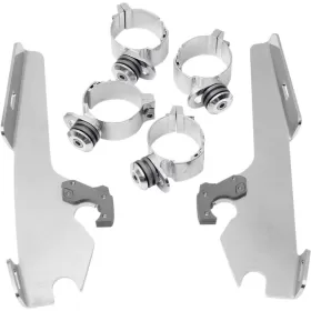 MEMPHIS SHADES HD Fats/Slim Windshield  Trigger-Lock Complete Mount Kit Harley Davidson / Yamaha 1450-1900 06-17