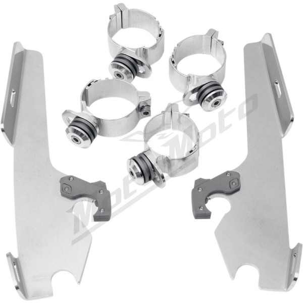MEMPHIS SHADES HD Fats/Slim Windshield  Trigger-Lock Complete Mount Kit Harley Davidson / Yamaha 1450-1900 06-17