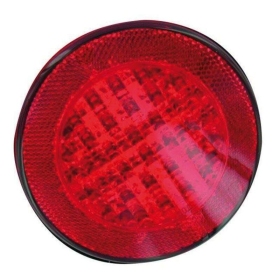 V PARTS Ø55mm Round Reflector Red - with Tape