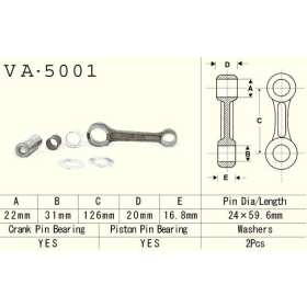 VESRAH Connecting rod Honda CR / Gas Gas EC 250-300 84-19