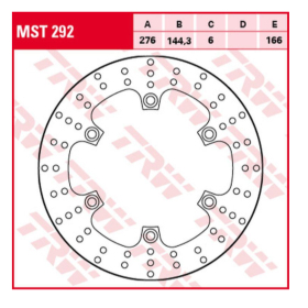 TRW Front Brake Disc Yamaha / Honda 400-700cc 03-16