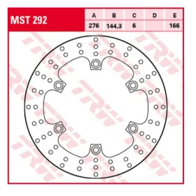 TRW Front Brake Disc Yamaha / Honda 400-700cc 03-16