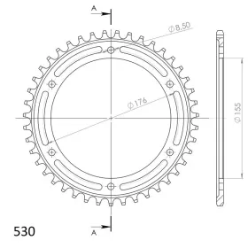 Supersprox / JT Rear sprocket 2011.43 43t