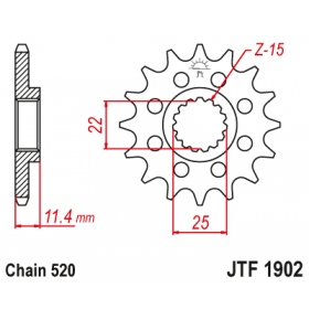 Front sprocket JTF1902