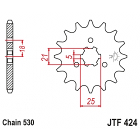 Front sprocket JTF424