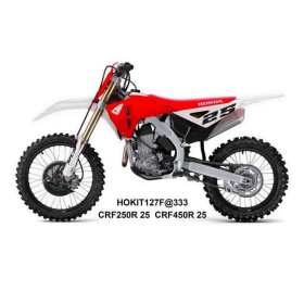 UFO Plastikų komplektas BALTA / RAUDONA / JUODA Honda CRF 250-450cc 25-26