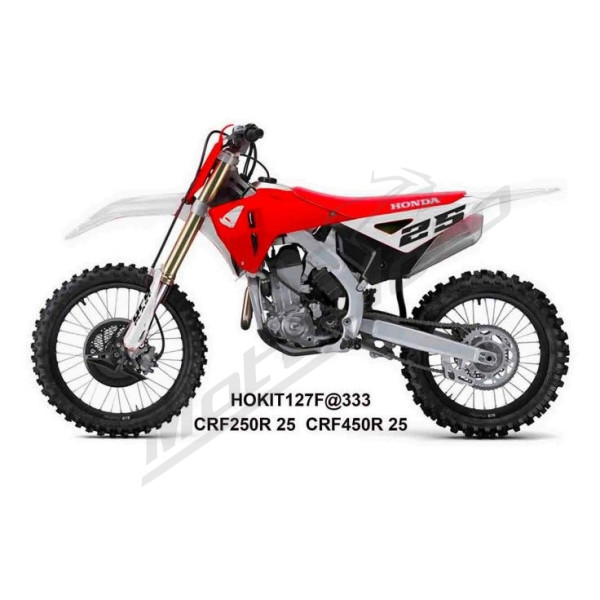 Polisport Plastic Kit WHITE / RED / BLACK Honda CRF 250-450cc 25-26