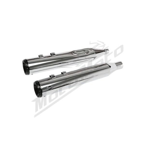 S&S CYCLE GNX Slip-On Mufflers Harley Davidson FLH / FLHR / FLHRC / FLHRXS 1750-1977cc 17-25