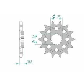 AFAM Steel Standard Front Sprocket 94807 - 525 15 teeth MV AGUSTA BRUTALE / F4 750-1000cc 01-24