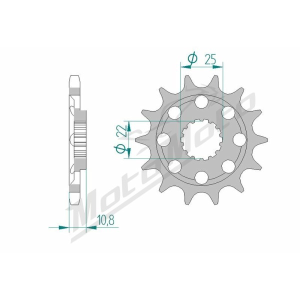 AFAM Steel Standard Front Sprocket 94807 - 525 15 teeth MV AGUSTA BRUTALE / F4 750-1000cc 01-24