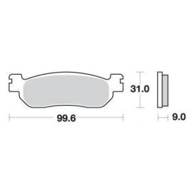 Sbs Brakepads 155CT Carbon Tech YAMAHA