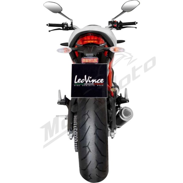LEOVINCE LV-10 Black Edition Slip-On Muffler DUCATI SCRAMBLER 803 15-20