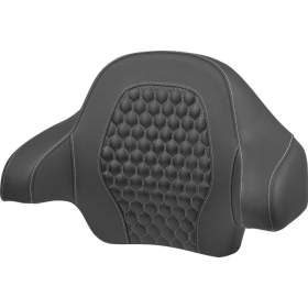 SADDLEMEN Roadsofa Honeycomb Backrest Pad Silver Harley Davidson FLH / FLHR / FLHTK / FLTRX / FLTRXS 1690-1977 14-24