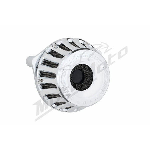 RINEHART RACING apverstos konstrukcijos chromuotas oro filtras Harley Davidson FLFBS / FLHLT / FLHX / FLTRK / FXBR / FXLRST 1868-1977 24-26