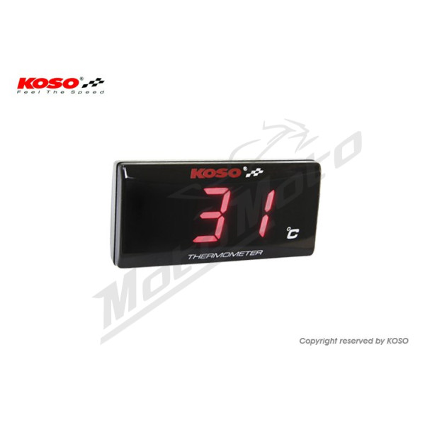 Koso waterproof temperature indicator (thermometer) motor super slim display