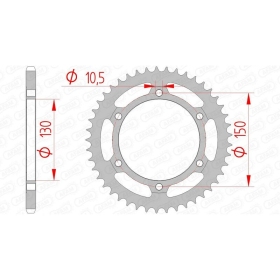 AFAM Steel Standard Rear Sprocket 520 42-50 teeth