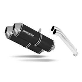 Suzuki DL 1000 V Strom 2002-2011 Exhaust Silencer Muffler OVR BLACK + dB killer